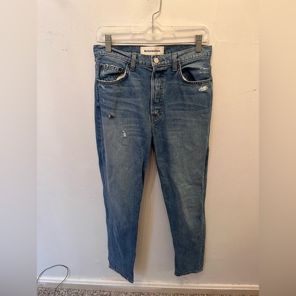 Reformation Denim - Reformation Jeans Straight Leg Waist 28"